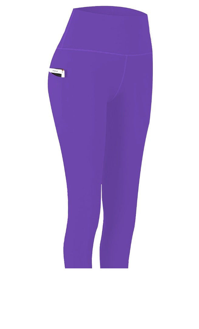 Solid Color Capri Leggings w/Pockets