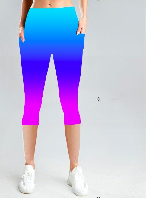 Ombre Leggings w/Pockets