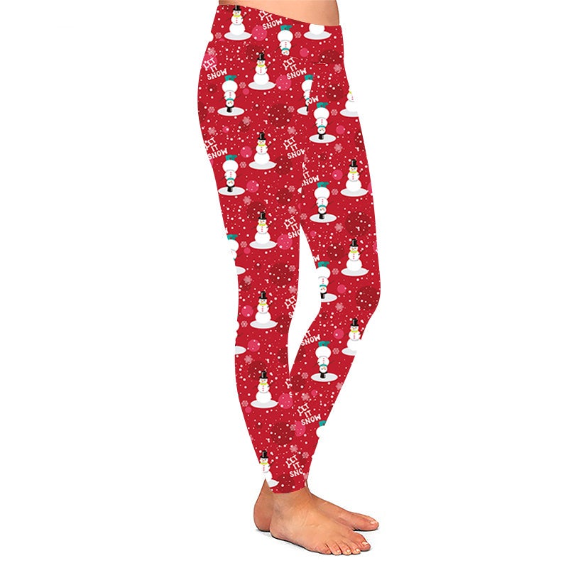 Snowman Let it Snow Leggings w/Pockets