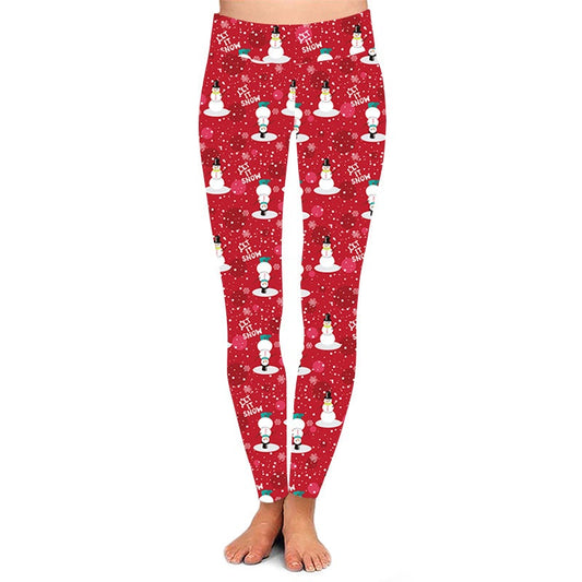 Snowman Let it Snow Leggings w/Pockets